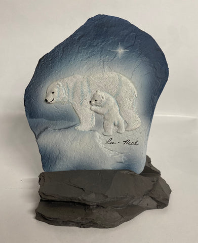 Polar Bear Family -Slate