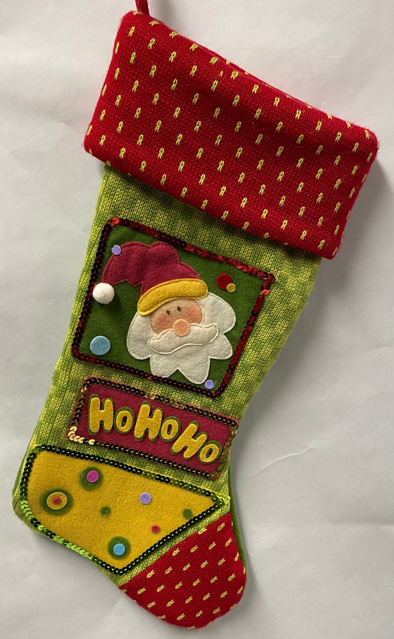 Knit Stocking -Santa