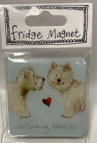 Fridge Magnet -Welcoming Westies