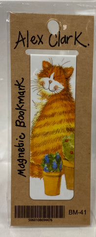Magnetic Bookmark -Cat & Pots