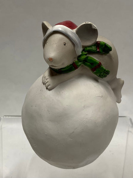 Mouse and Snowball Figurine