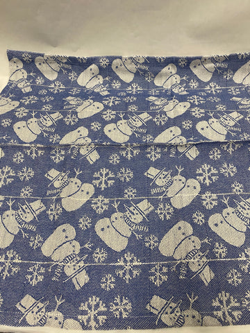 Cloth Napkin -Xmas Blue Snowman