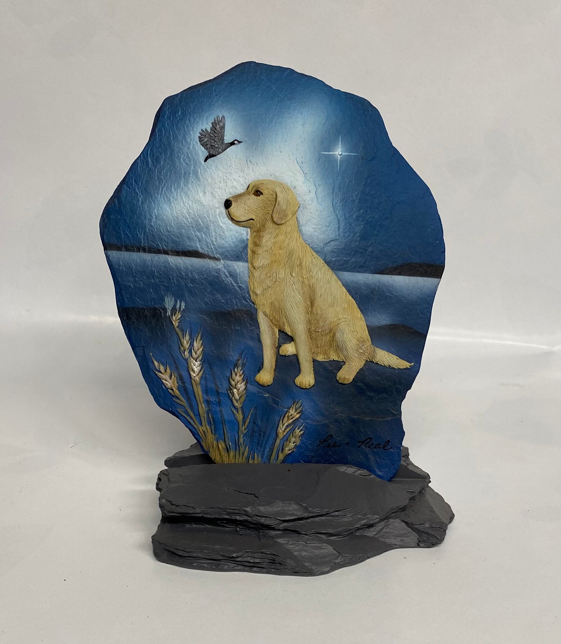 Dog- Yellow Lab -Slate
