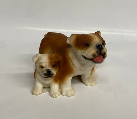 Stone Critters -Bulldog Family