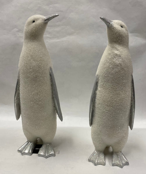 Silver/ White Iridescent Penguin Figurine