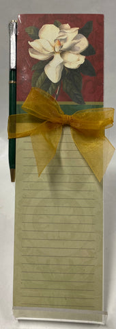Holiday Magnolia Magnetic Notepad
