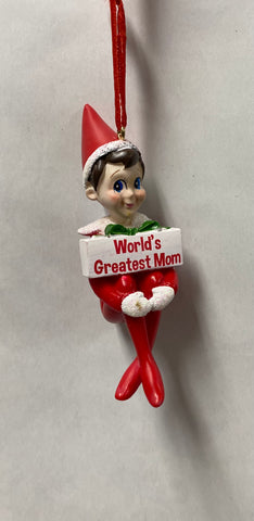 The Elf On The Shelf Ornament -World’s Greatest Mom