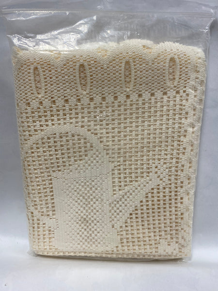 Country Garden - 30" Swag Pair -Ecru