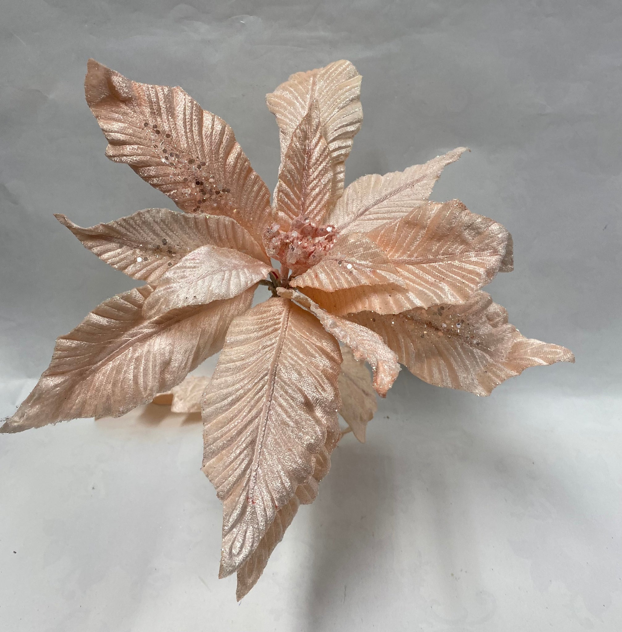 Christmas Pick- Icy Pink Poinsettia