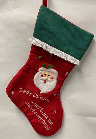 Dear Santa Stocking