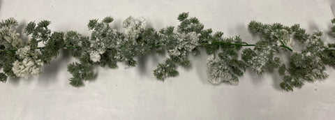 Frosted Winter Green Garland
