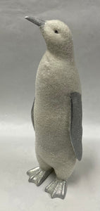 Silver/ White Iridescent Penguin Figurine