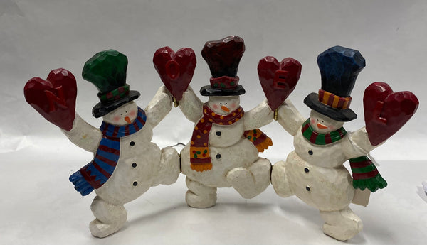 “Noel" Snowman Figurine