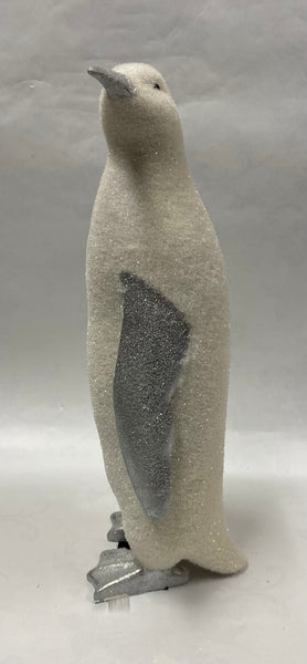 Silver/ White Iridescent Penguin Figurine