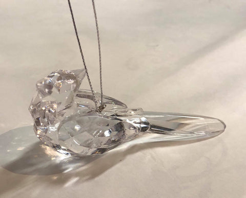 Clear Cardinal Tree Ornament