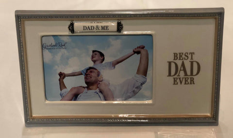 Dad and Me Ceramic Frame - 4" by 6"