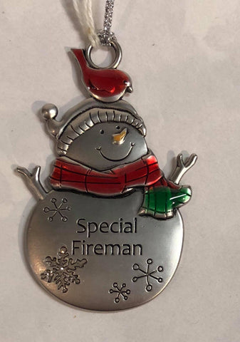 Special Fireman Tree Ornament