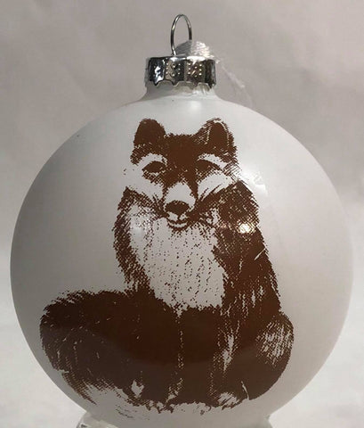 White ornament -Fox