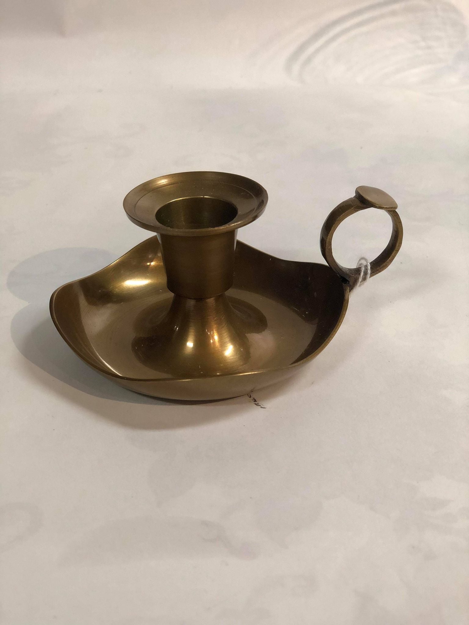 Gold candle holder