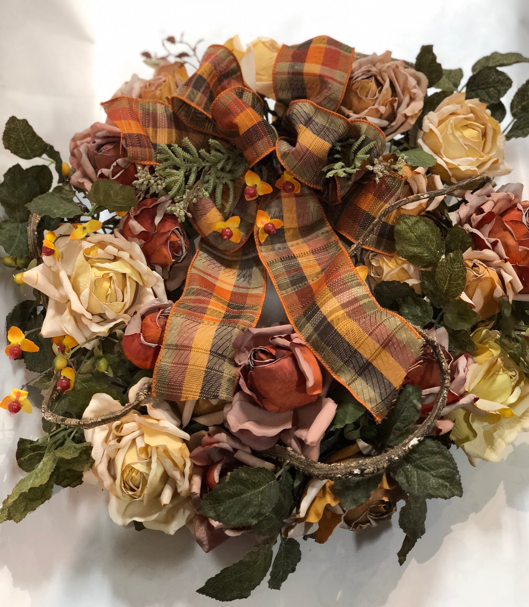Fall Rose Wreath