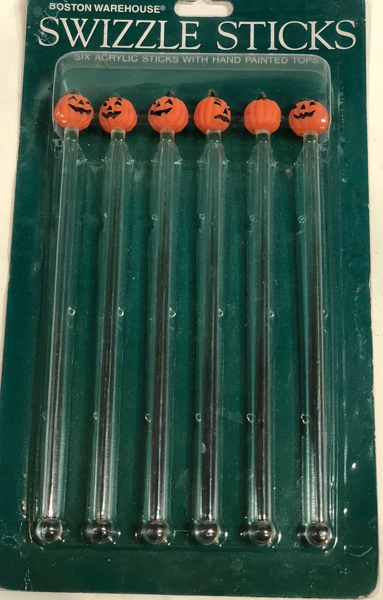 Jack-o-lantern Swizzle Sticks