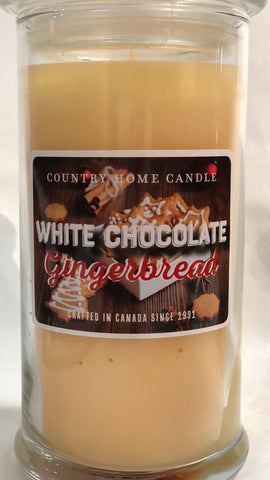 Country Home Jar Candle - White Chocolate Gingerbread