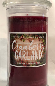 Country Home Jar Candle - Cranberry Garland