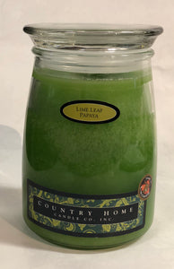 Country Home Jar Candle - Lime Leaf Papaya