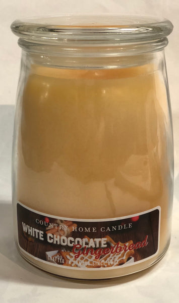 Country Home Jar Candle - White Chocolate Gingerbread