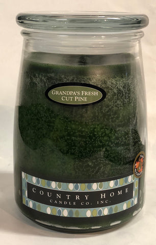 Country Home Jar Candle - Grandpa's Fresh Cut Pine