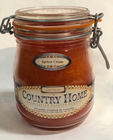 Country Home Jar Candle - Apricot Cream