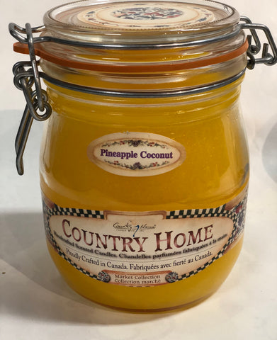 Country Home Jar Candle - Pineapple Coconut