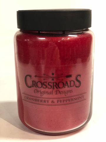 Crossroads Jar Candle - Cranberry & Peppermint