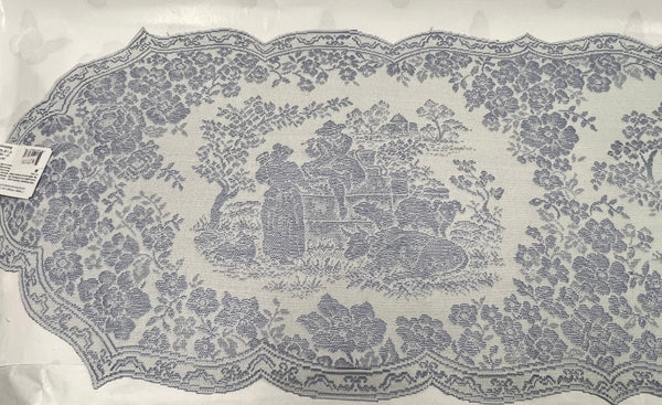 Runner -Les Fleurs -Blue/Ivory