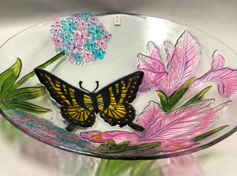 Butterfly and Iris Bowl