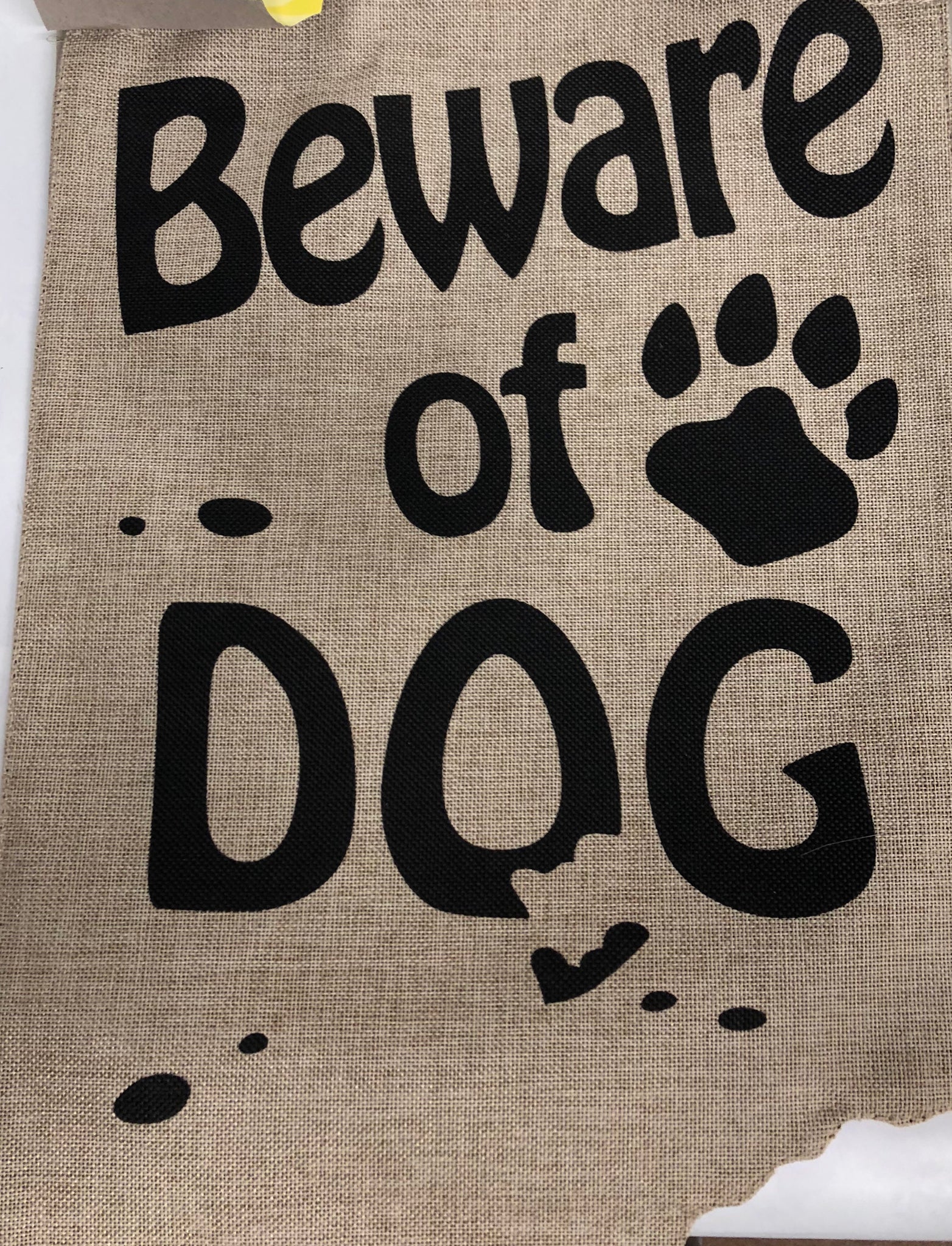 Beware of Dog -Small Flag