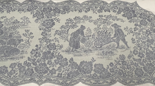 Runner -Les Fleurs -Blue/Ivory