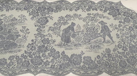 Runner -Les Fleurs -Blue/Ivory