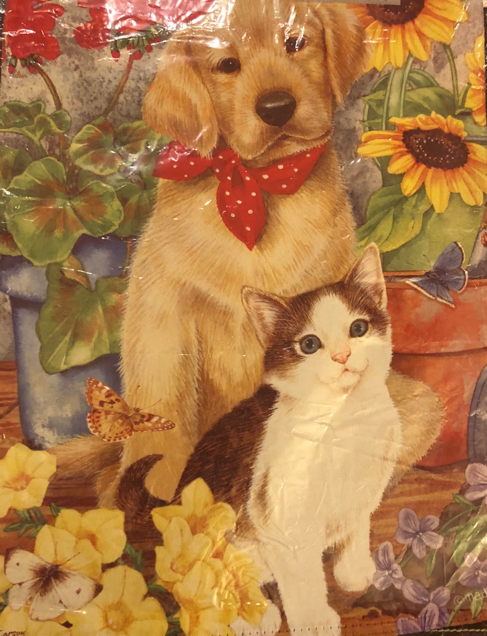 Garden Friends -Small Flag