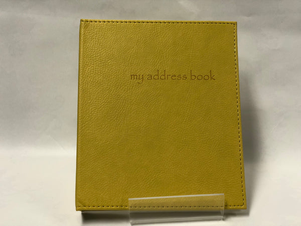 My Address Book -Yellow