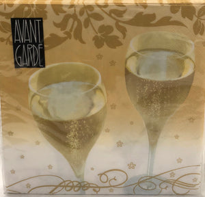 Luncheon Napkin -Champagne- gold