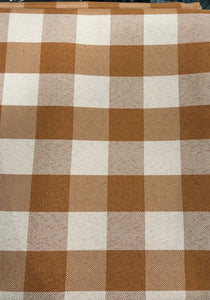 Table Cloth- Large Check- Orange/ Light Orange