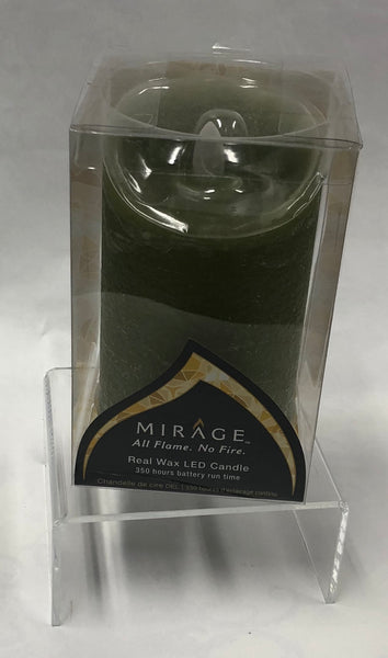 Mirage -Battery Candle -Slate Green