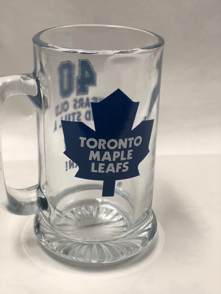 40 Year Leaf Fan Beer Glass