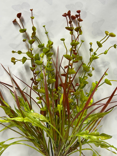 Plastic Grass Bush -Brown/Green