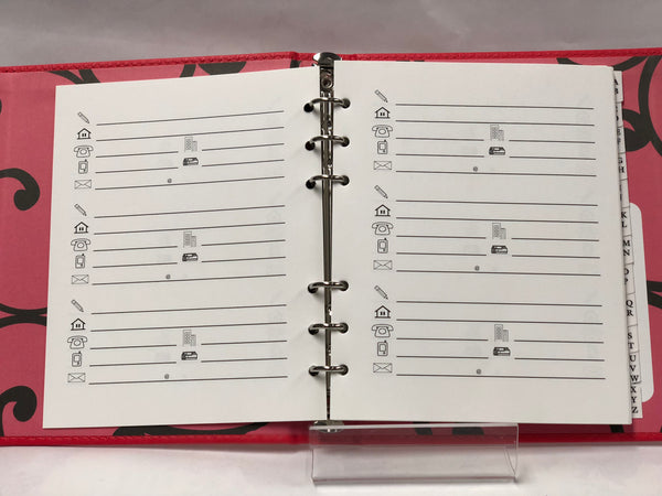 My Address Book -Red