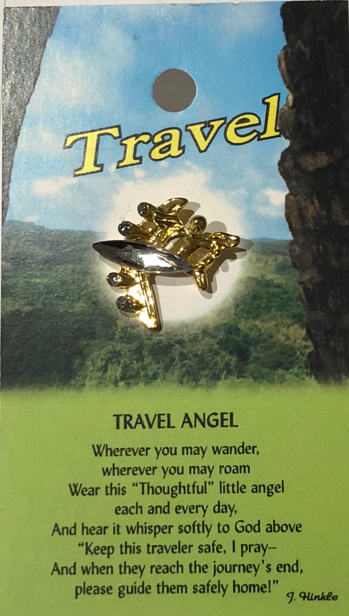 Travel Angel Pin