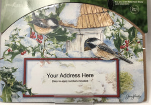 Magnetic Yard Sign -Chickadee Welcome