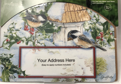 Magnetic Yard Sign -Chickadee Welcome