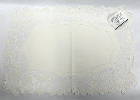 Placemat -Holly Table Lace -Ecru
